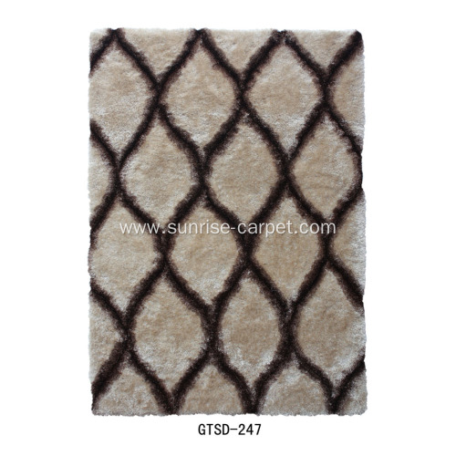 100% Polyester Elastic & Silk 3D Carpet/ Rug